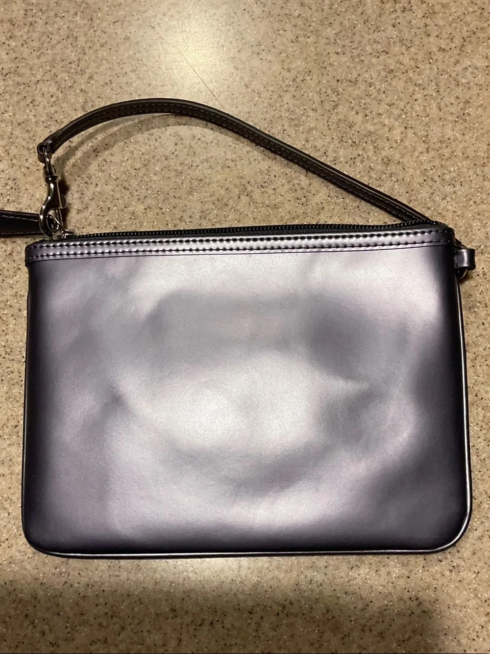 Coach Metallic Lavender Leather Wristlet